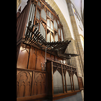 Las Palmas (Gran Canaria), Catedral de Santa Ana, Orgel mit Chamaden perspektivisch seitlich