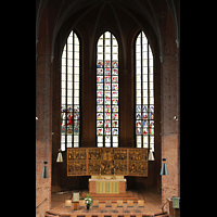 Hannover, Marktkirche St. Georgii et Jacobi, Chorraum von der Mittelempore aus gesehen