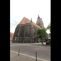 Hannover, Marktkirche St. Georgii et Jacobi, Seitenansicht von Nordosten mit Chor