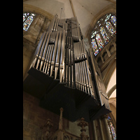 Regensburg, Dom St. Peter, Orgel schräg von unten