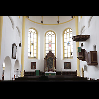 Regensburg, Neupfarrkirche, Innenraum in Richtung Chor
