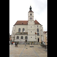 Regensburg, Neupfarrkirche, Ansicht vom Neupfarrplatz von Norden