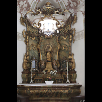 Regensburg, Stiftspfarrkirche St. Kassian, Altar im südlichen Seitenschiff