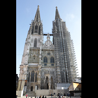 Regensburg, Dom St. Peter, Westfassade mit Doppeltürmen