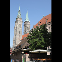 Nrnberg (Nuremberg), St. Sebald, Seitliche Ansicht von Sden