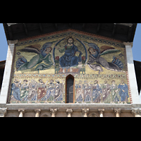 Lucca, Basilica di San Frediano, Mosaik an der Fassade