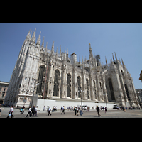 Milano (Mailand), Duomo di Santa Maria Nascente, Seitenansicht