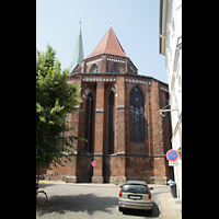 Schwerin, Dom St. Maria und St. Johannes, Chor von außen
