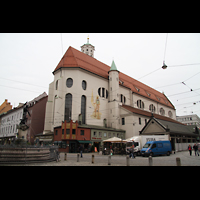 Augsburg, St. Moritz, Chor und Seitenschiff von außen