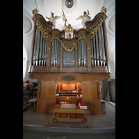 Murnau, St. Nikolaus, Orgel mit Spieltisch