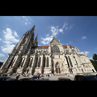 Regensburg, Dom St. Peter, Außenansicht von Süden