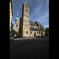 Dortmund, St. Marien, Ansicht vom Alten Markt auf die Marienkirche, im Hintergrund der Turm von St. Reinoldi