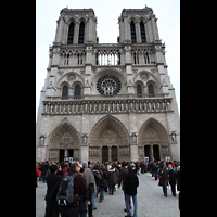 Paris, Cathédrale Notre-Dame, Fassade