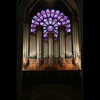 Paris, Cathédrale Notre-Dame, Große Orgel mit West-Rosette