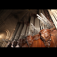 Paris, Cathédrale Notre-Dame, Orgelprospekt mit Chamaden