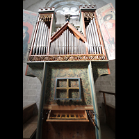 Sion (Sitten), Notre-Dame-de-Valre (Burgkirche), Orgel mit Spieltisch