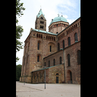 Speyer, Kaiser- und Mariendom, Nordquerhaus mit Vierungskuppel und Osttürme