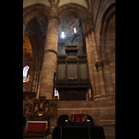 Strasbourg (Straburg), Cathdrale Notre-Dame, Chororgel vom Chorraum aus gesehen