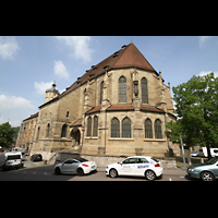 Schwbisch Hall, Stadtpfarrkirche St. Michael, Chorraum und Seitenansicht