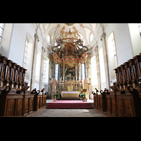 Ebersmunster (Ebersmnster), glise Abbatiale (Abteikirche), Hochaltar und Chorgesthl