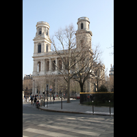 Paris, Saint-Sulpice, Fassade und Kirchplatz