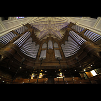 New York City, St. Patrick's Cathedral, Orgelprospekt vom Spieltisch aus