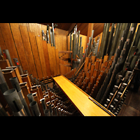 Philadelphia, Irvine Auditorium ('Curtis Organ'), Schwellwerk mit Pfeifen des Bourdon 16 im Hintergrund