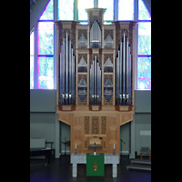 Reykjavk, Langholtskirkja, Orgel von der gegenberliegenden Empore aus