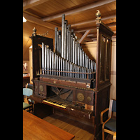 Reykjavk, Dmkirkja (Ev. Dom), Ehemalige Orgel auf dem Dachboden