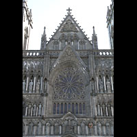 Trondheim, Nidarosdomen, Alle drei Christus-Stufen mit Fensterrosette in der Mitte