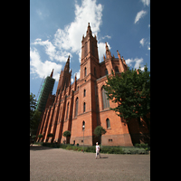 Wiesbaden, Marktkirche, Seitenansicht mit Chor