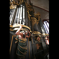 Brandenburg, Dom St. Peter und Paul, Spieltisch mit Orgel