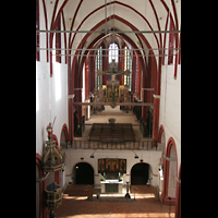 Brandenburg, Dom St. Peter und Paul, Blick von der Orgelempore in den Chorraum
