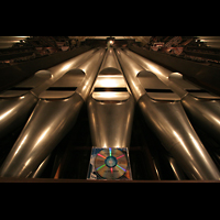 Luzern, Hofkirche St. Leodegar, Prinzipal 32' mit CD-Hlle zum Vergleich