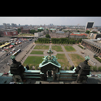 Berlin, Dom, Blick vom Kuppelumgang auf den Lustgarten