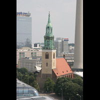 Berlin, St. Marienkirche, Kirche von der Kuppel des Doms aus