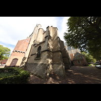 Ansicht von der Bagijnenstraat von Westen Alkmaar, Sint Laurenskerk, Ansicht von der Bagijnenstraat von Westen