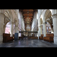 Blick vom Chorschluss zur Hauptorgel Alkmaar, Sint Laurenskerk, Blick vom Chorschluss zur Hauptorgel