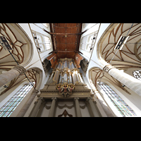Orgelempore der Hauptorgel perspektivisch Alkmaar, Sint Laurenskerk, Orgelempore der Hauptorgel perspektivisch