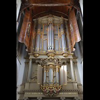 Hauptorgel mit riesigen Flügeltüren, bemalt von Caesar van Everdingen Alkmaar, Sint Laurenskerk, Hauptorgel mit riesigen Flügeltüren, bemalt von Caesar van Everdingen