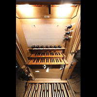 Spieltisch der Chororgel Alkmaar, Sint Laurenskerk, Spieltisch der Chororgel