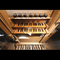 Spieltisch der Chororgel Alkmaar, Sint Laurenskerk, Spieltisch der Chororgel