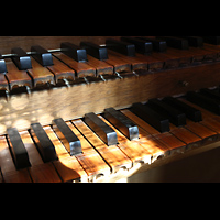 Manualtasten am Spieltisch der Chororgel Alkmaar, Sint Laurenskerk, Manualtasten am Spieltisch der Chororgel