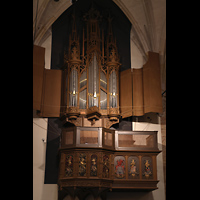 Chororgel nachts in Kirchenbeleuchtung Alkmaar, Sint Laurenskerk, Chororgel nachts in Kirchenbeleuchtung