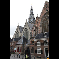 Amsterdam, Oude Kerk, Sdliches Seitenschiff und Querhaus mit Turm