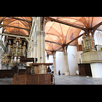 Amsterdam, Oude Kerk, Chororgel und Hauptorgel