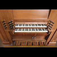 Spieltisch der Chororgel Gouda, Sint Janskerk - Grote Kerk, Spieltisch der Chororgel