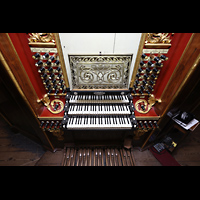 Spieltisch von oben Gouda, Sint Janskerk - Grote Kerk, Spieltisch von oben