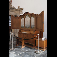 Kabinettorgel (Schrankorgel) im Seitenschiff Gouda, Sint Janskerk - Grote Kerk, Kabinettorgel (Schrankorgel) im Seitenschiff