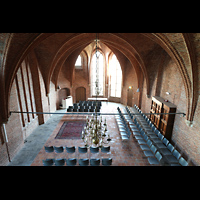 Kampen, Broederkerk, Blick von der Orgelempore in den Lemkerzaal